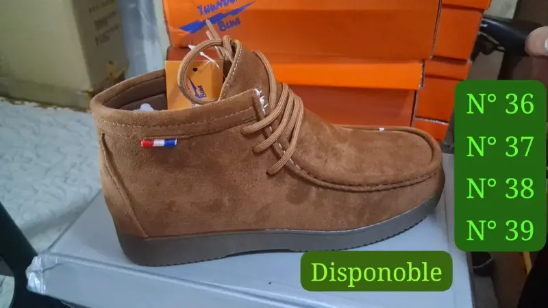 Zapatos de cuero Thunder en negro y beige - 4