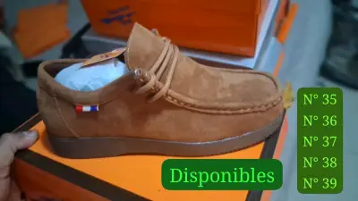 Zapatos de cuero Thunder en negro y beige - miniatura 6