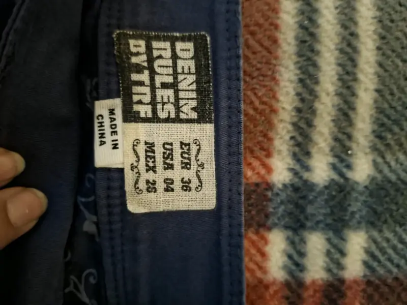 Falda corta azul casual para mujer - 3