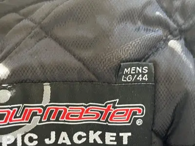 Chaqueta de moto  negra doble forro - miniatura 2