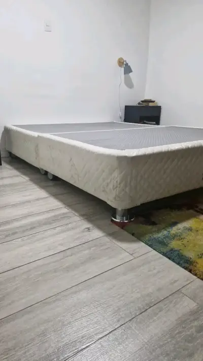 Base de cama  2 plazas con funda de base - miniatura 2