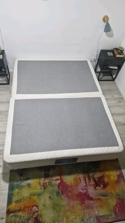 Base de cama  2 plazas con funda de base - miniatura 3