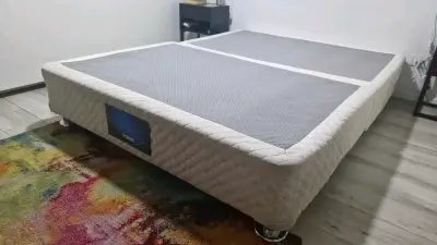 Base de cama  2 plazas con funda de base - miniatura 4