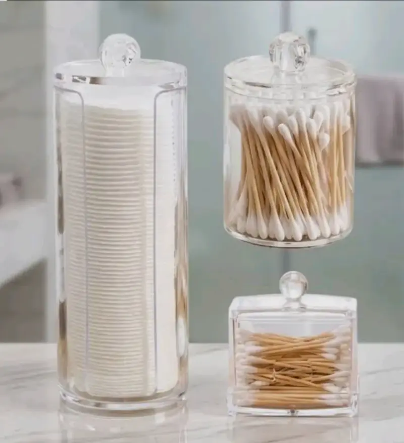 Set de organizadores acrílicos para baño - 1