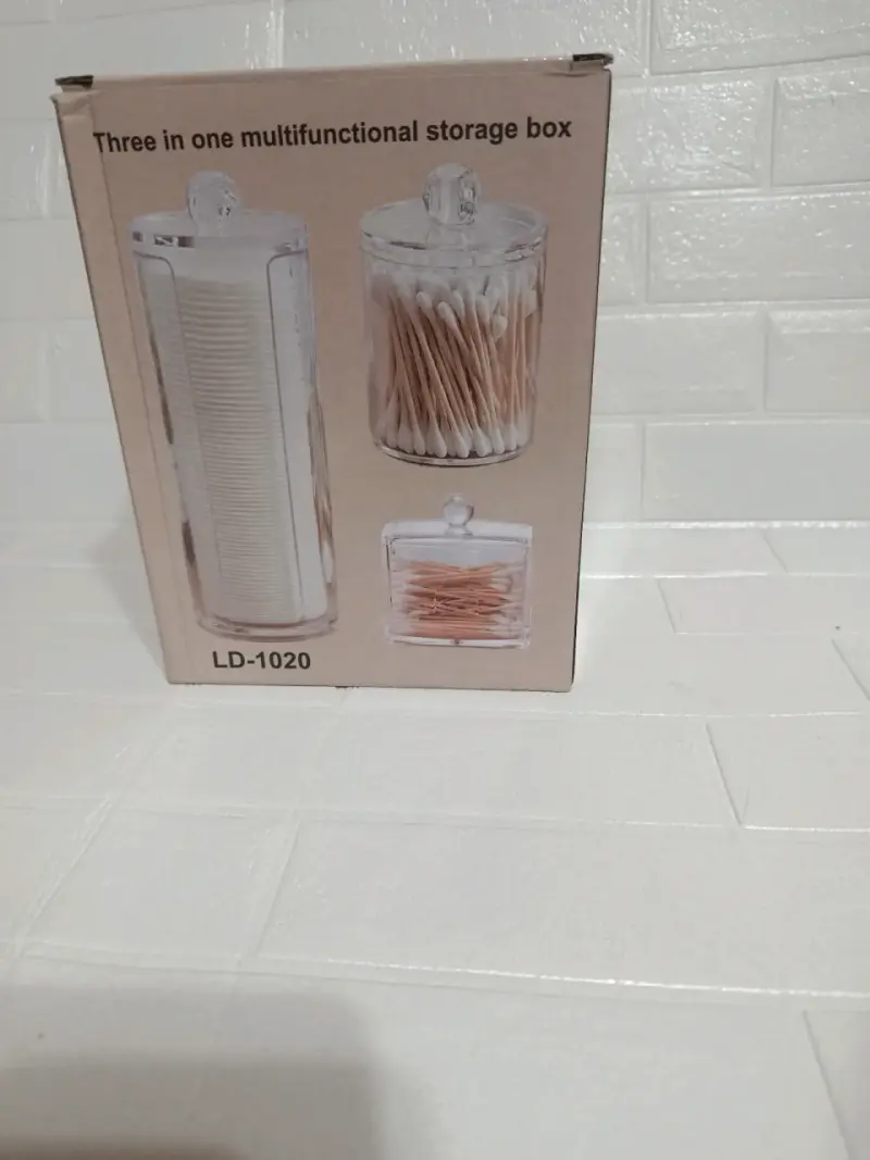 Set de organizadores acrílicos para baño - 3