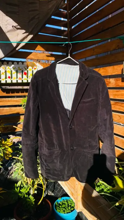 Blazer de pana negro para hombre - miniatura 6