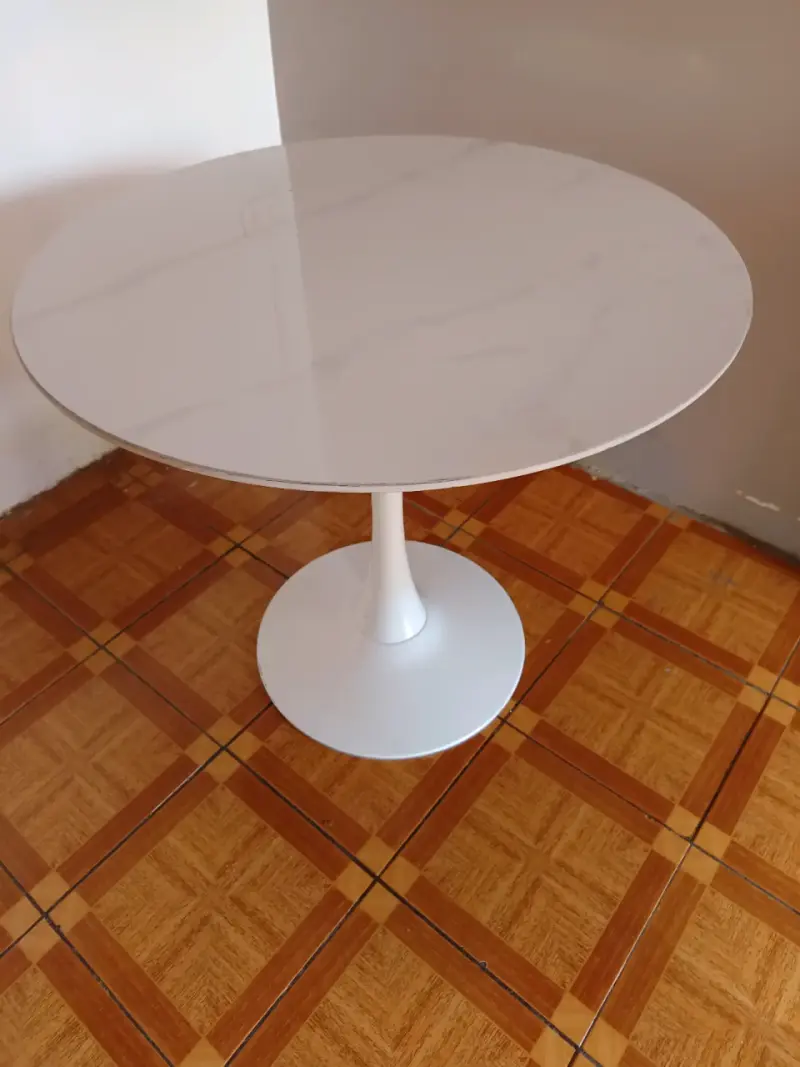 Mesa Tulip blanca de 80 cm - 4