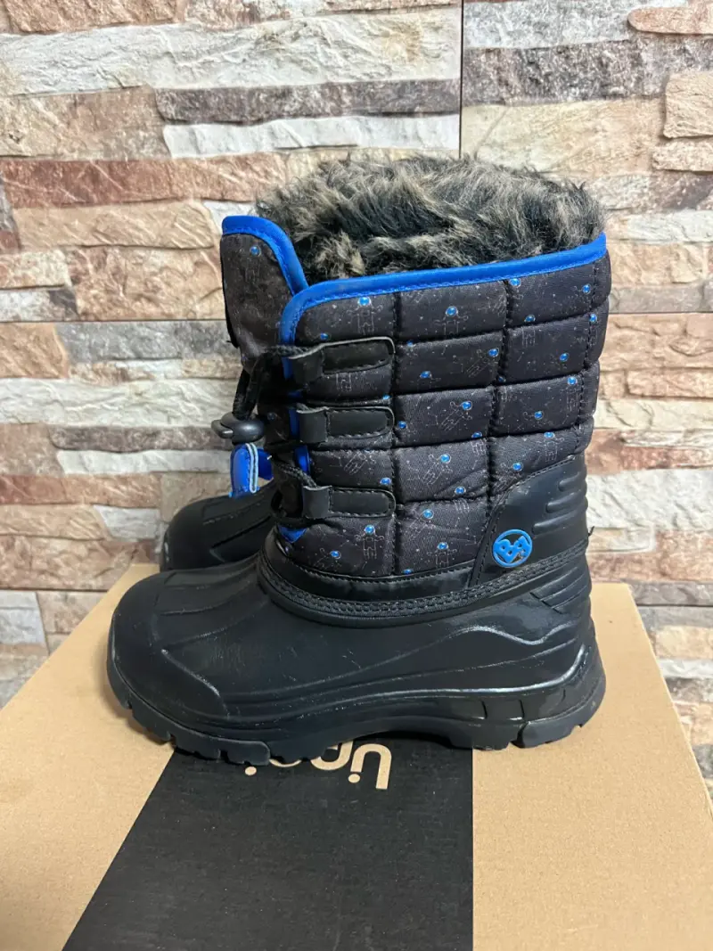 Botas de invierno negras con forro de piel - 2