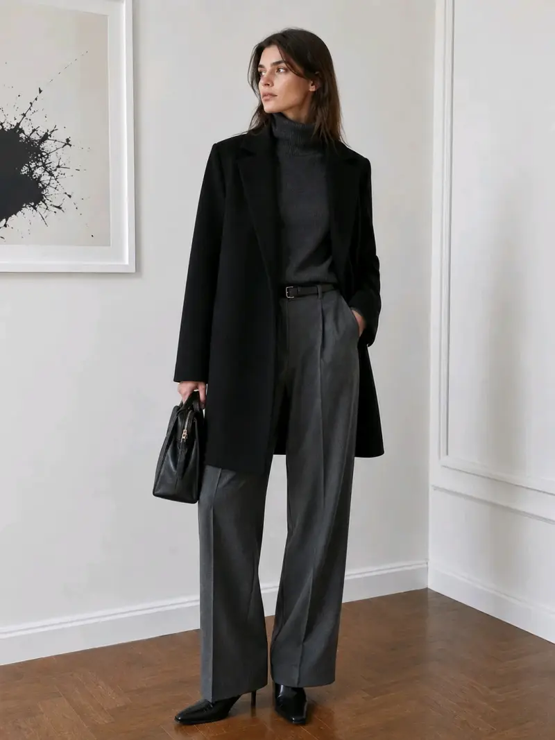 Abrigo negro Zara mujer - Talla S - 2