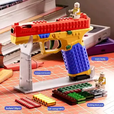 Pistola lego de bloques de construcción para niños - miniatura 1