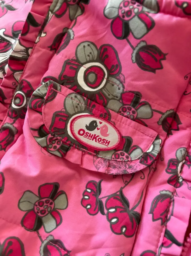 Enterito de invierno para bebé rosa con estampado - 2