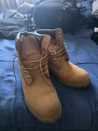 Botas de cuero TIMBERLAND  marrón para hombre - miniatura 1