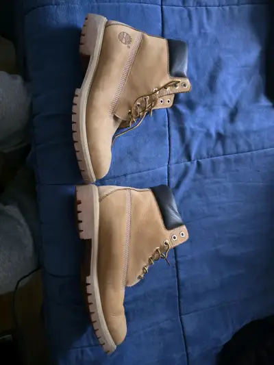 Botas de cuero TIMBERLAND  marrón para hombre - miniatura 3