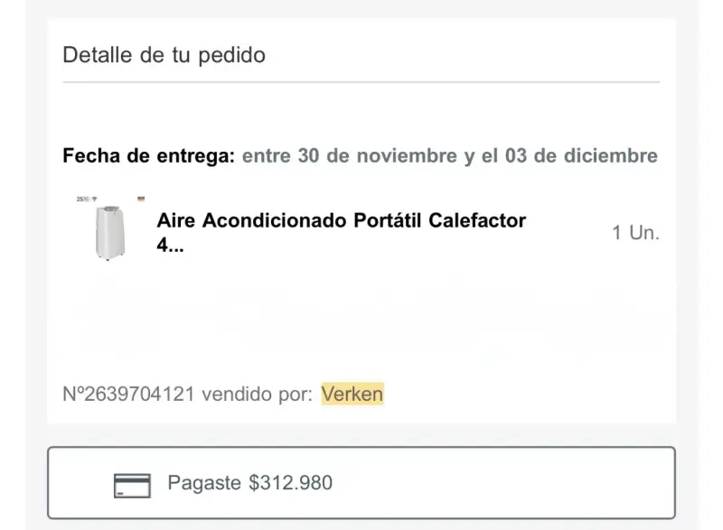 Aire acondicionado portátil Verken - 4