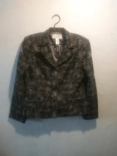 Blazer estampado floral para mujer - miniatura 1