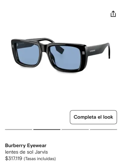 Lentes de sol Burberry Jarvis negros - miniatura 1