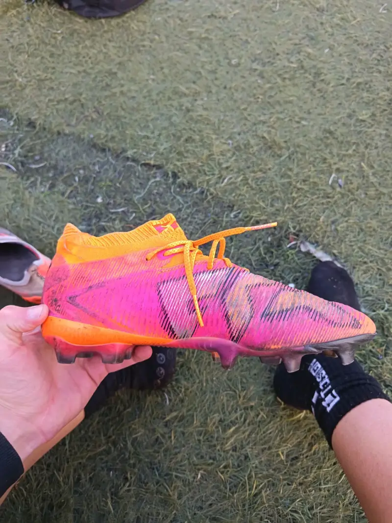 Botines de fútbol Puma naranja - 2