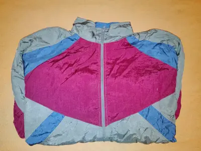 Chaqueta cortaviento vintage multicolor - miniatura 1