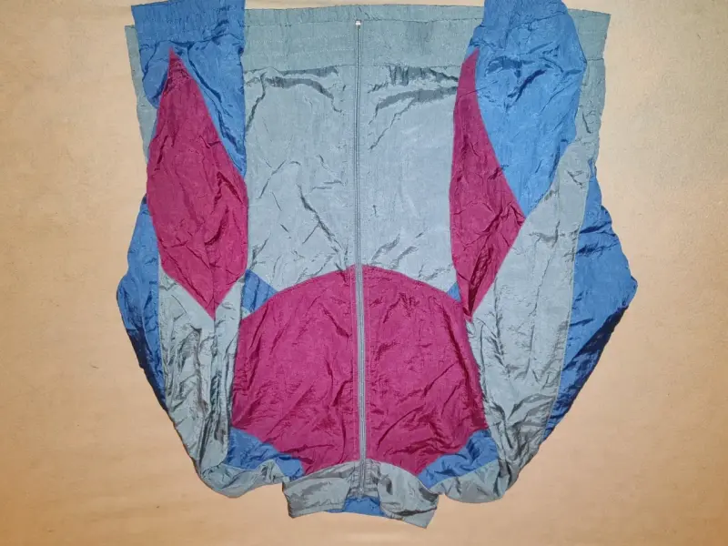 Chaqueta cortaviento vintage multicolor - 3