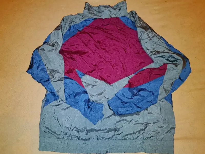 Chaqueta cortaviento vintage multicolor - 4