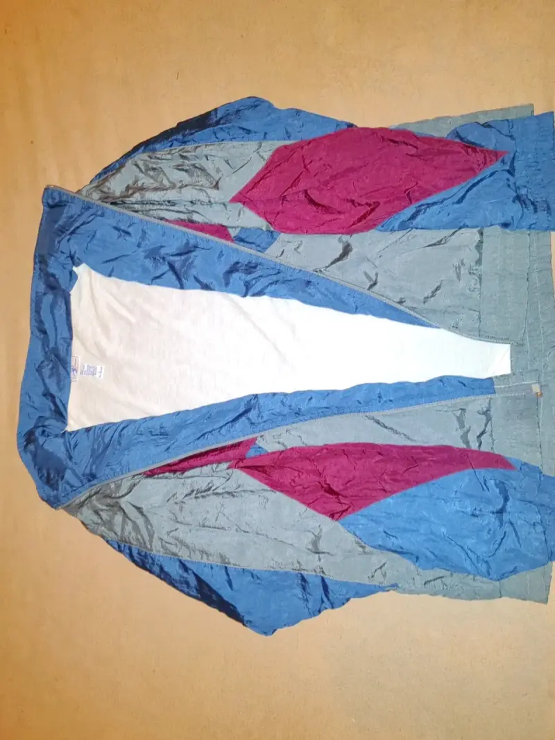 Chaqueta cortaviento vintage multicolor - 5