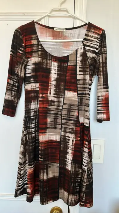 Vestido estampado multicolor Unodostres - miniatura 1