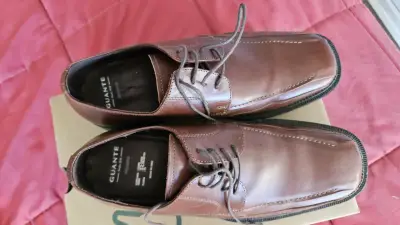 Zapatos formales de cuero marrón Guante - miniatura 1