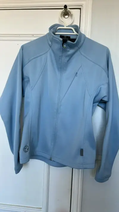 Chaqueta softshell azul claro para mujer - miniatura 1