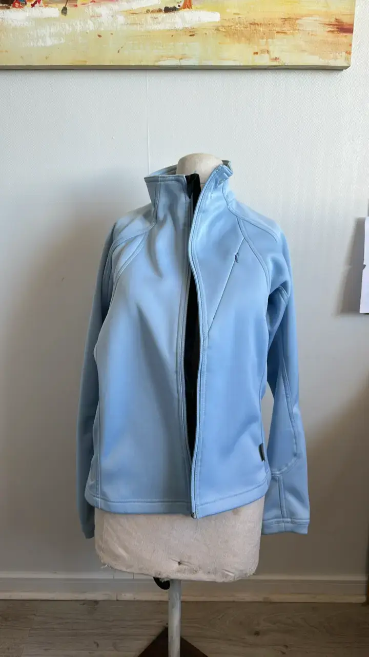 Chaqueta softshell azul claro para mujer - 2
