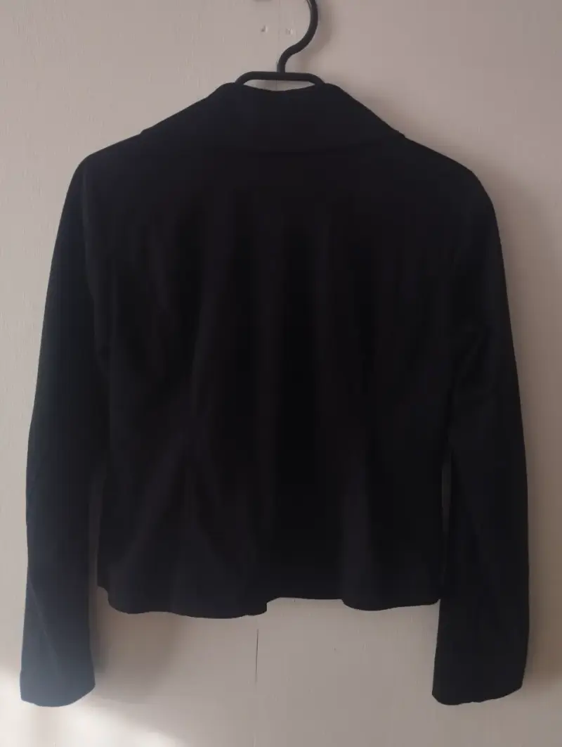 Chaqueta Biker de Gamuza Negra About Talla S - 2