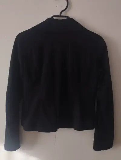 Chaqueta Biker de Gamuza Negra About Talla S - miniatura 2
