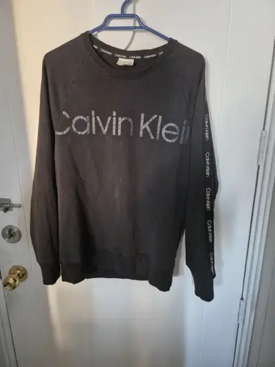 Polerón Calvin Klein gris para hombre - miniatura 1