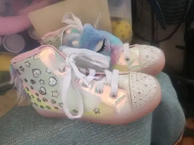 Zapatillas infantiles unicornio con brillo - miniatura 4
