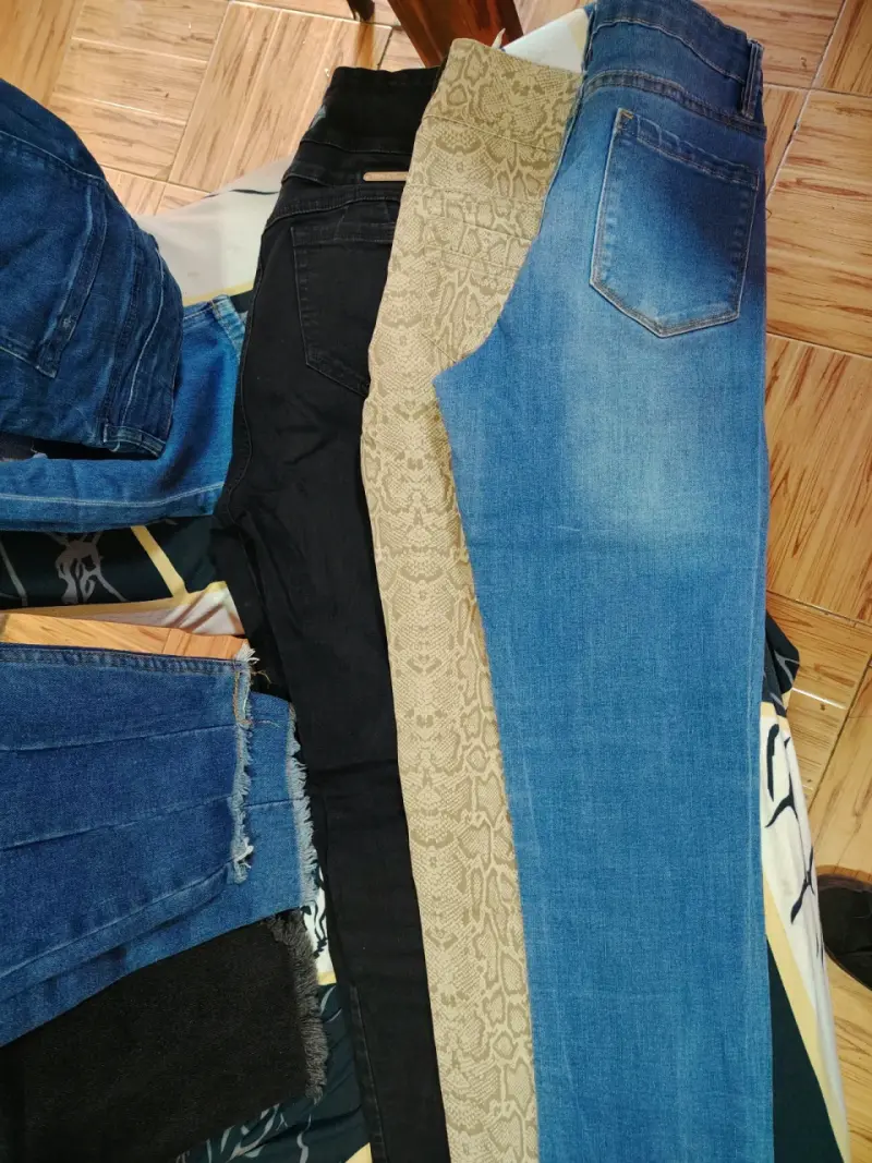 Lote de Jeans azul oscuro con diseño en bolsillo - 2