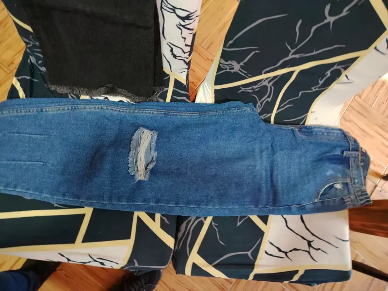 Lote de Jeans azul oscuro con diseño en bolsillo - 4