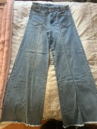 Jeans de mezclilla azul/ Wide Leg Talla M - miniatura 2