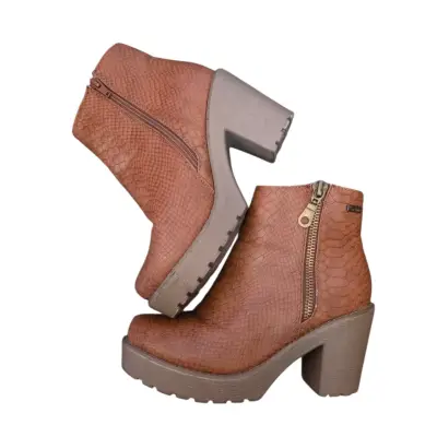 Botines de cuero marrón - miniatura 2