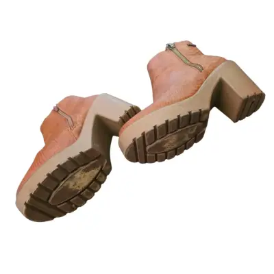 Botines de cuero marrón - miniatura 3