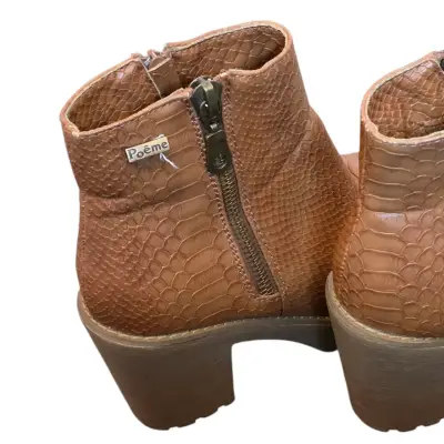 Botines de cuero marrón - miniatura 4