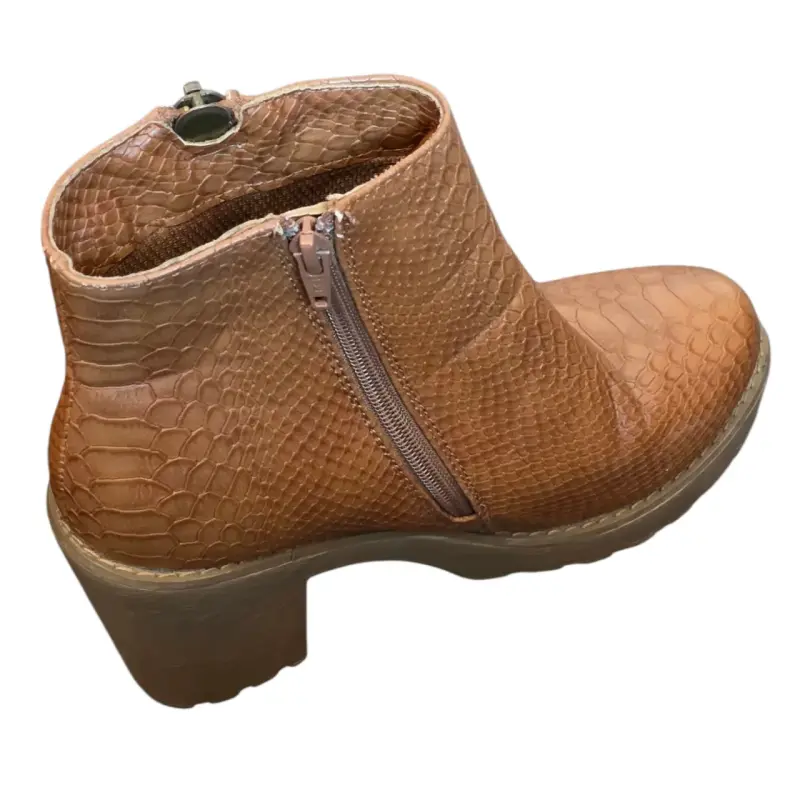 Botines de cuero marrón - 5