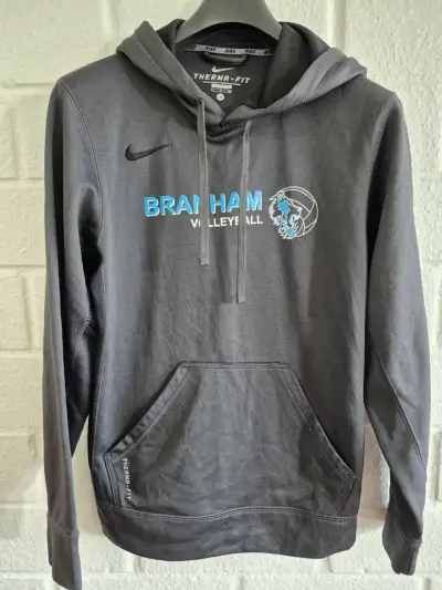 Polerón Nike Therma-Fit gris con capucha - miniatura 1