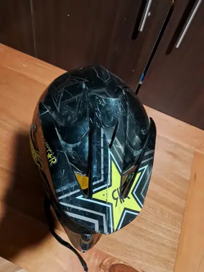 Casco motocross Rockstar con diseño gráfico - miniatura 4