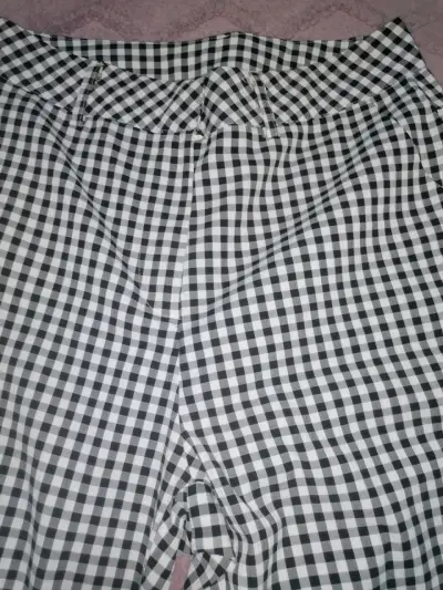 Pantalones a cuadros blanco y negro - miniatura 2