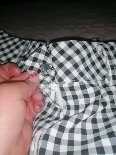 Pantalones a cuadros blanco y negro - miniatura 3