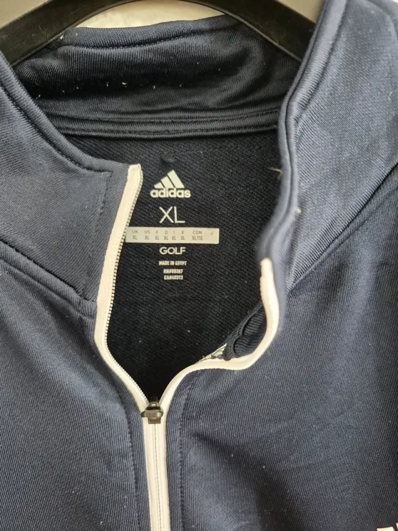 Polerón deportivo azul Adidas con cierre - 2