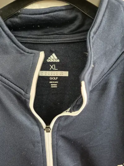 Polerón deportivo azul Adidas con cierre - miniatura 2