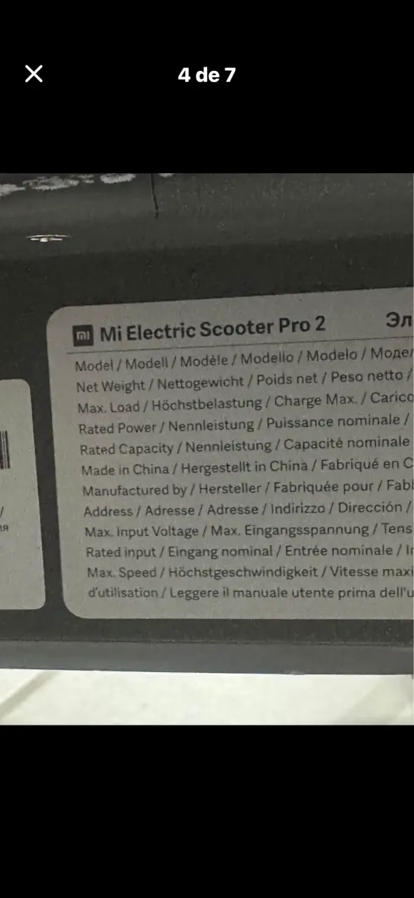 Scooter Eléctrico Mi Pro 2 Xiaomi - 6