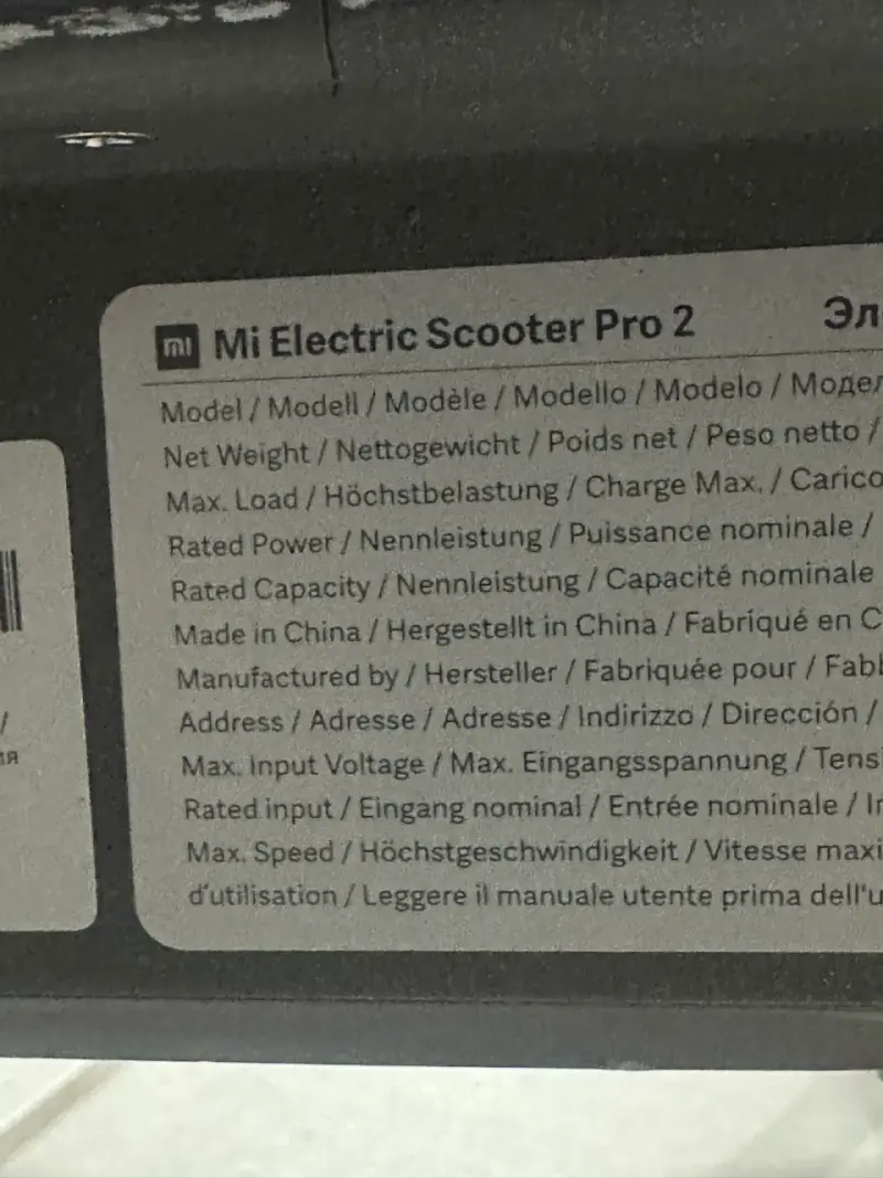 Scooter Eléctrico Mi Pro 2 Xiaomi - 5