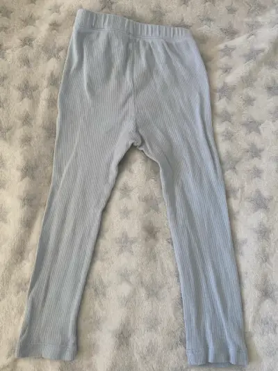 Pantalones leggins  de bebé celestes - miniatura 3