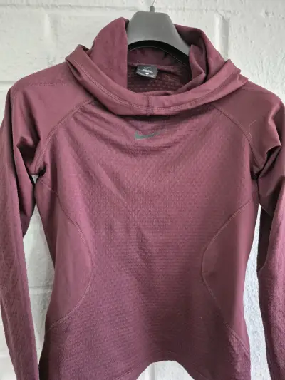 Polerón deportivo Nike burdeos para mujer - miniatura 1